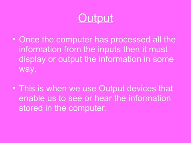 Output Devices student | PPT