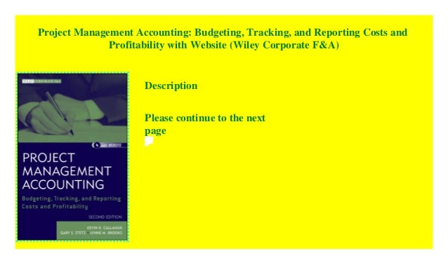 Project Management Accounting Budgeting Tracking And - 