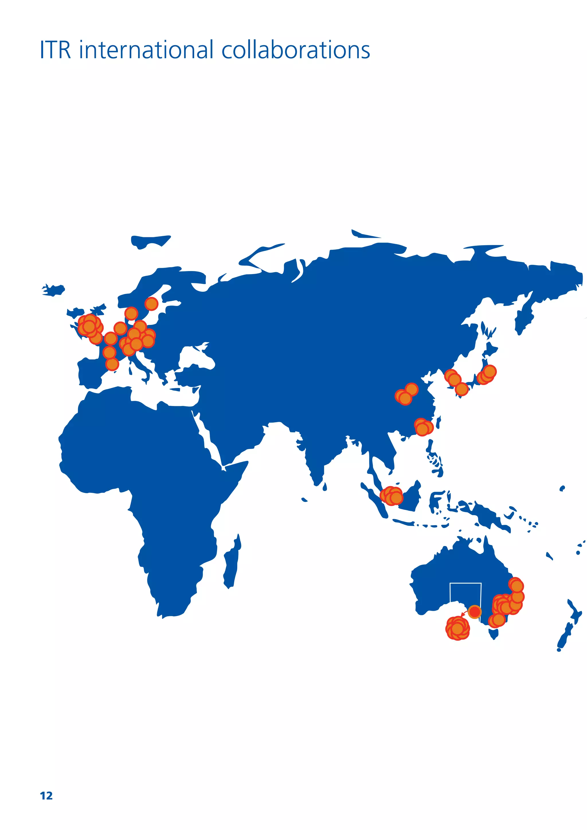 12
ITR international collaborations
 