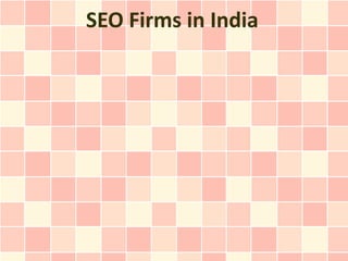 SEO Firms in India
 
