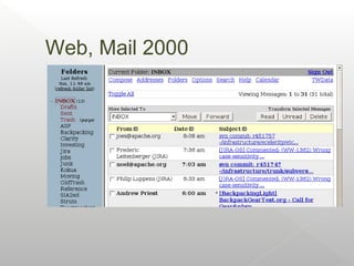 Web, Mail 2000
 