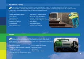 4
W f r r
r r r r
r r r r
r r
r r
r r
V T W
r
T
T
Drainage
High Pressure Cleaning
W
r
W r r r
r
r
r
r r
r
r r
r
T V
 
