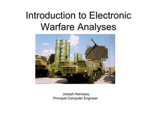 Elint Example Introduction to ELINT Analyses | PPT