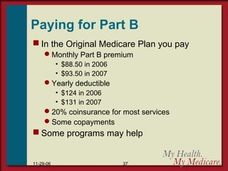 Medicare Overview.pdf Medicare Parts A thru D | PPT