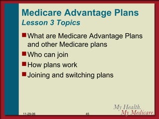 Medicare Overview.pdf Medicare Parts A thru D | PPT
