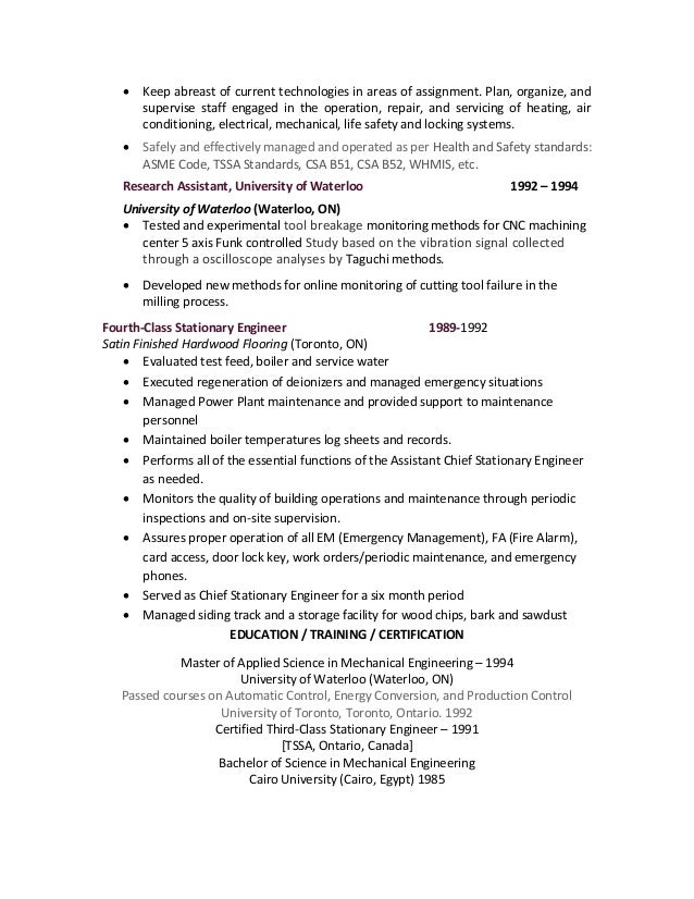 mechanical engineer certification