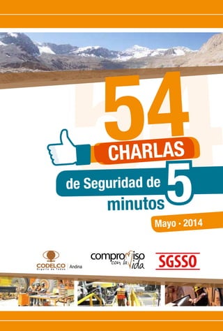 54minutos
de Seguridad de
54
5
CHARLAS
SGSSO
Mayo · 2014
 