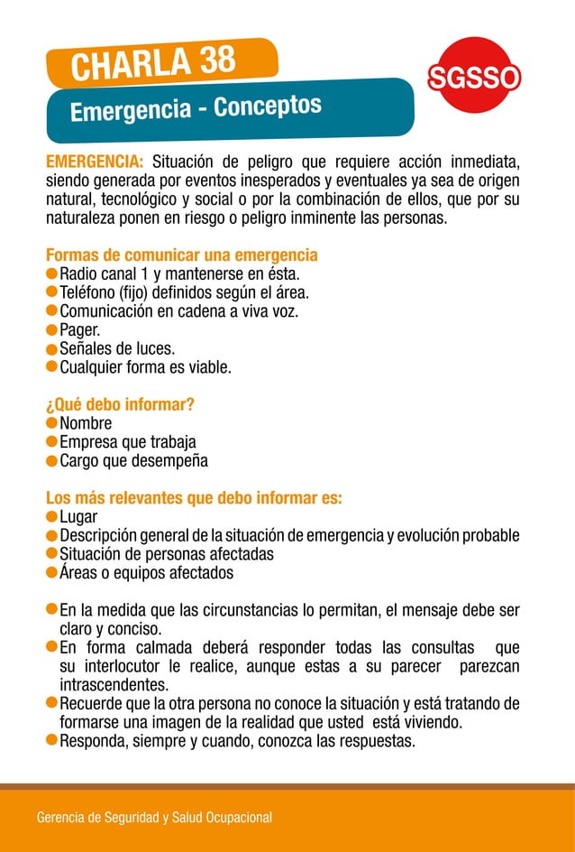 54 Charlas De Seguridad 5 Minutos Pdf