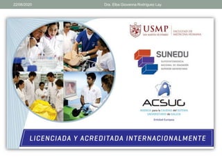 22/06/2020 Dra. Elba Giovanna Rodríguez Lay.
 