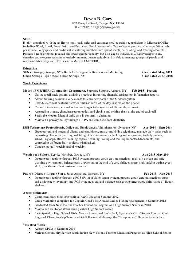 deven gary resume
