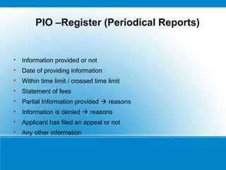 Role of PIOs and APIOs | PPT