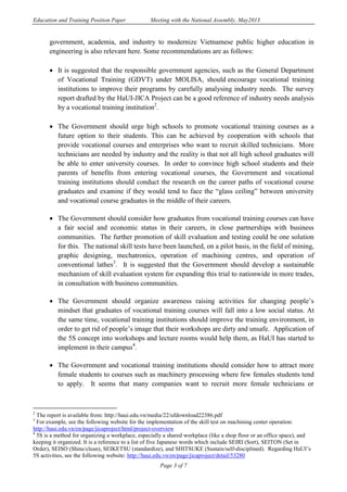 Education and Training Position Paper June 2013 EN (Final) | PDF