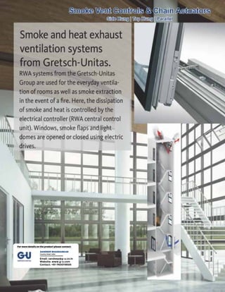 For more details on the product please contact:
SANDEEP BHANDARKAR
Country Head, India
Email: sandeep@g-u.co.in
Website: www.g-u.com
Contact: +91-7600118555
 