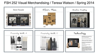 FSH 252 Visual Merchandising / Teresa Watson / Spring 2014
 