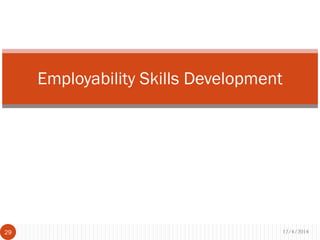 Employability Skills Development
12/4/201429
 