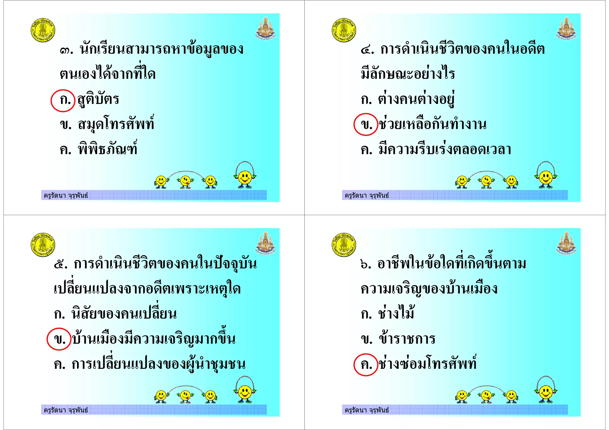 ครูรัตนา จุรุพันธ
+. ก % &
!,# ก ,
ก.
. -,. /' )
. ''0"12)
ครูรัตนา จุรุพันธ
3. ก , 4 ,
&ก51 !
ก.
. 4 &* ก
. & , &
ครูรัตนา จุรุพันธ
6. ก , 4 7##-
& 8 & # ก , ' - ,
ก. &
. * # 9 ก :
. ก & 8 & ; 4- 4
ครูรัตนา จุรุพันธ
<. 4' , ก, :
# 9 *
ก. 4 !
. 4ก
. 4 = . /' )
 