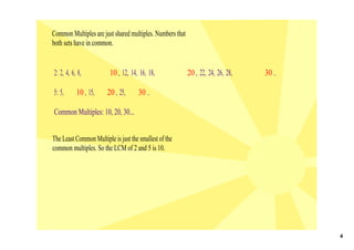 5.4 - Least Common Multiple