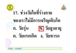 17. " ก
ก 3 1 7
ก. , . $ ,
+. & ก ก . ก
ครูวิภา แจมฤทธิ์
 