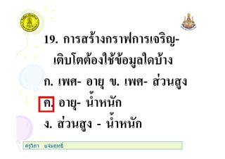 19. ก ก 6ก 3 1-
7 " $ "
ก. 'I- , . 'I- $
+. ,- ) ก
. $ - ) ก
ครูวิภา แจมฤทธิ์
 