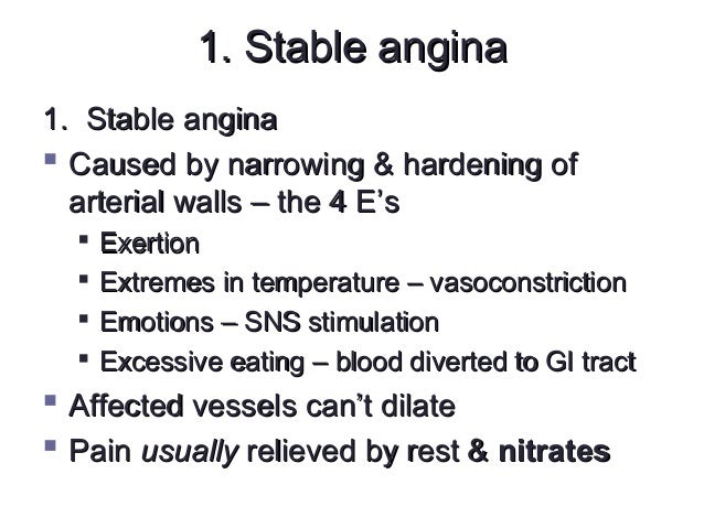 โรค unstable angina knee