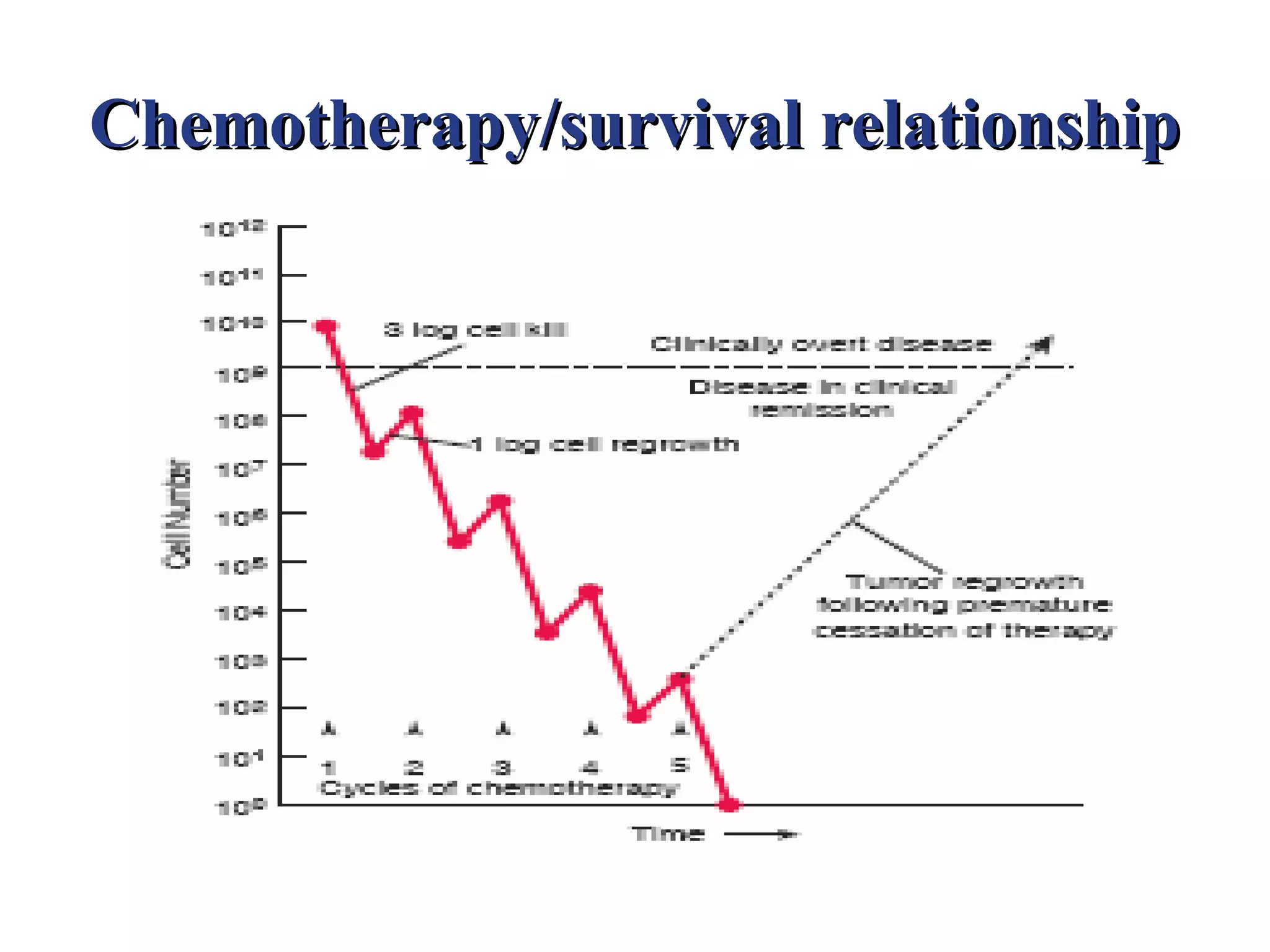 Chemotherapy/survival relationship
 