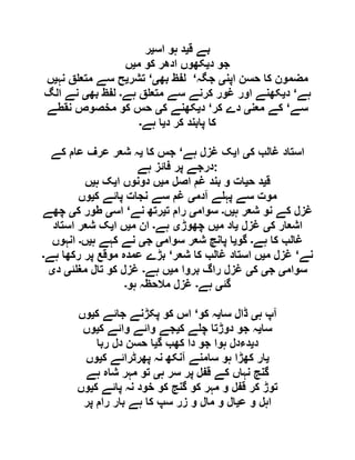  مقصود حسنی کے لسانی جائزے