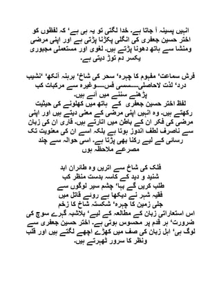  مقصود حسنی کے لسانی جائزے