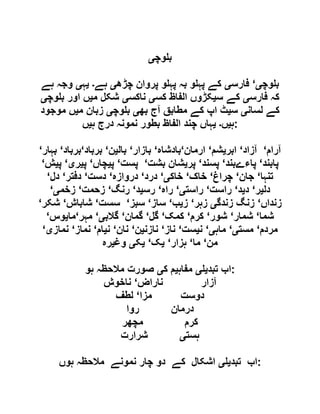  مقصود حسنی کے لسانی جائزے