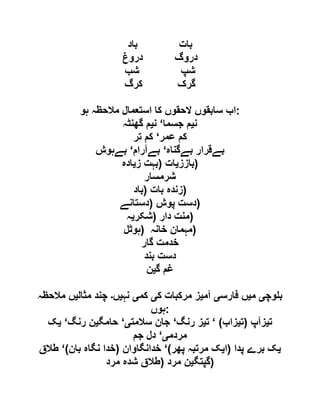  مقصود حسنی کے لسانی جائزے