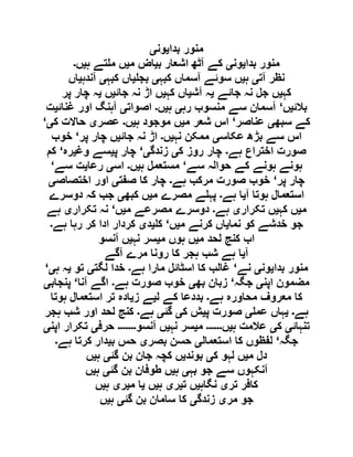  مقصود حسنی کے لسانی جائزے