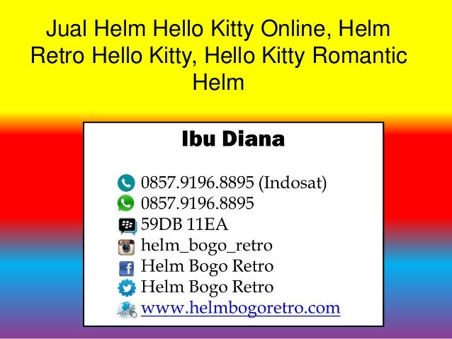 (GANTI >> WA 0852-3696-5851) Jual Helm Hello Kitty Online ...