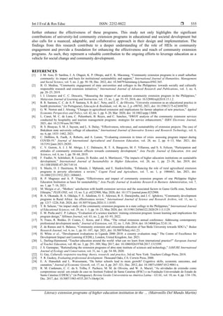 Literacy extension programs of higher education institution in the ...