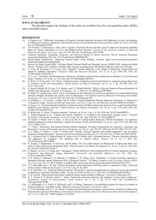 Understanding emotion regulation strategies in female adolescents with ...