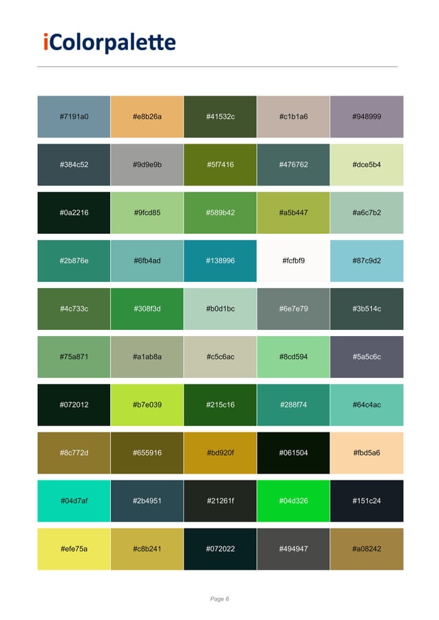 55 nature-color-palettes-1 481259 | PDF