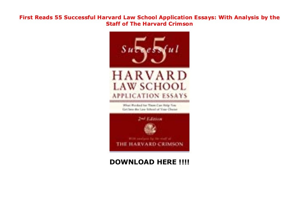 55 successful harvard law school application essays