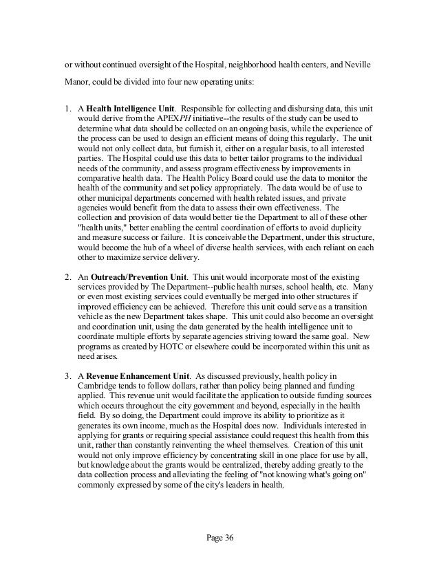 Public health masters thesis