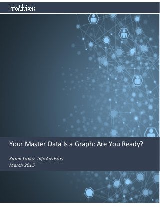 Your Master Data Is a Graph: Are You Ready?
Karen Lopez, InfoAdvisors
March 2015
 
