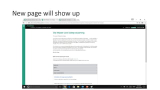 New page will show up
 