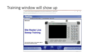 Training window will show up
 