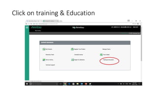Click on training & Education
 