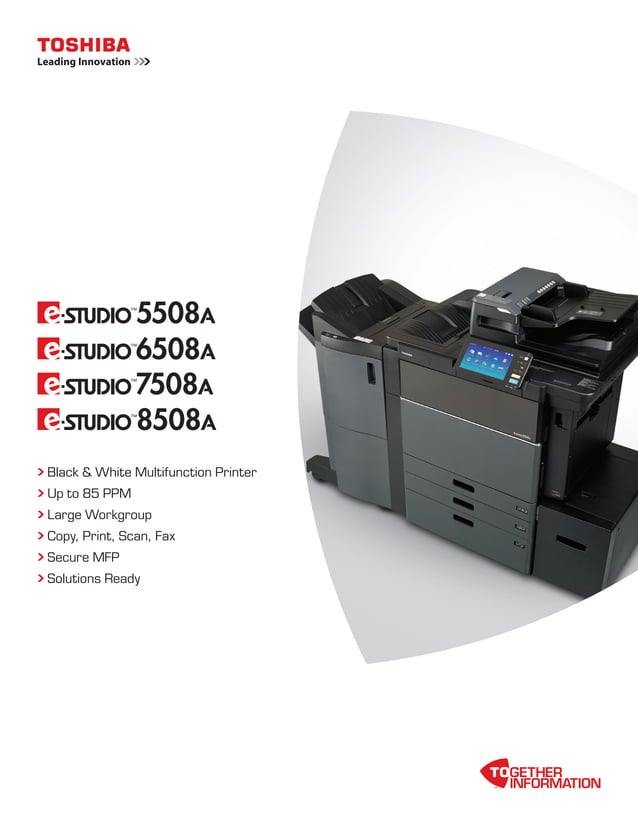 Toshiba E Studio 5508 a 6508a7508a8508a Heavy Duty Copier Machines