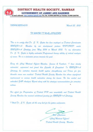 Letter of appreciation | PDF