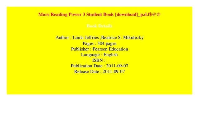 More Reading Power 3 Student Book Download P D F