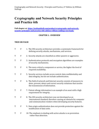Cryptography and Network Security Principles and Practice 6th Edition ...