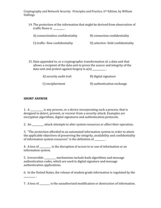 Cryptography and Network Security Principles and Practice 6th Edition ...
