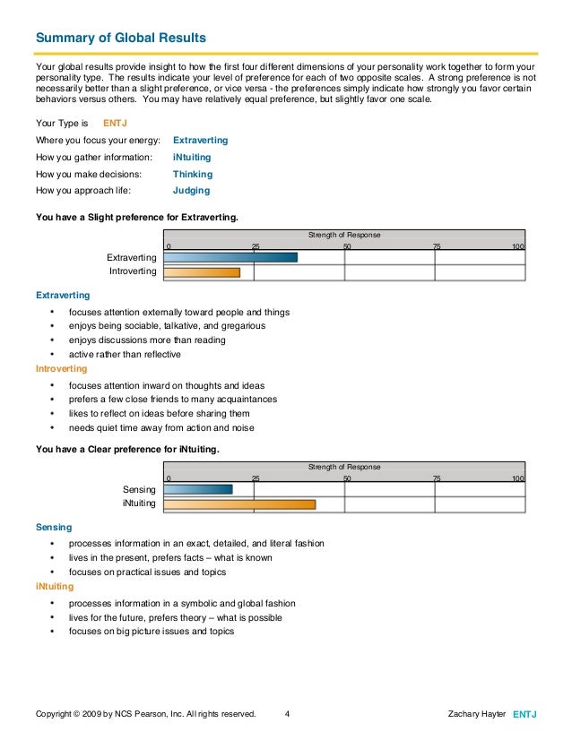 Golden Personality Profile
