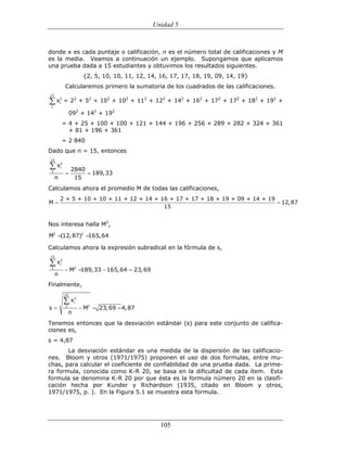 (551) evaluación de la aprendizajes en matematica