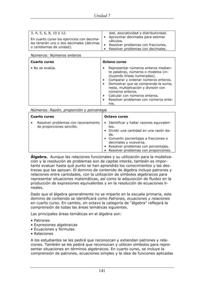 (551) evaluación de la aprendizajes en matematica