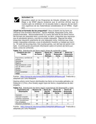 (551) evaluación de la aprendizajes en matematica