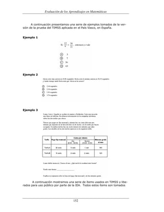 (551) evaluación de la aprendizajes en matematica